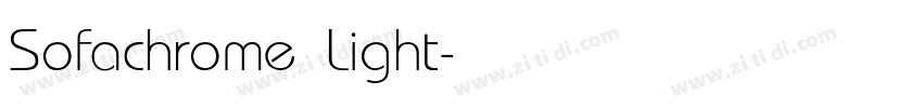 Sofachrome Light字体转换